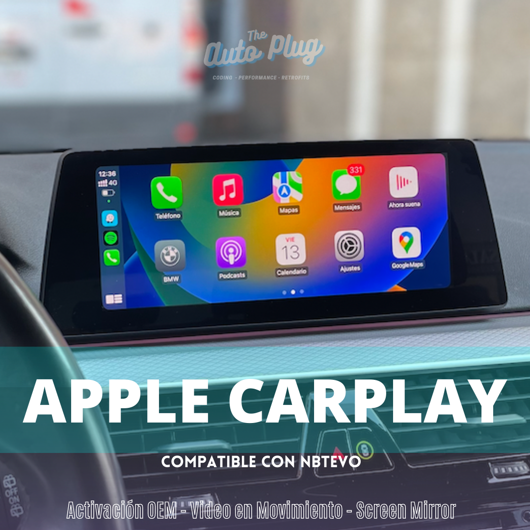 BMW Activación CARPLAY + Video en Movimiento + Screen Mirror